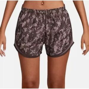 Nike Women's XS Tempo DRI-FIT Brief-Lined Running Shorts in Smokey Mauve Print